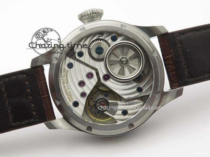 MIROTIME 0105 Reliable Big Pilot “Markus Buhler” IW5003 Turbine V6F Best Edition Blue Dial On Leather Strap A 7324